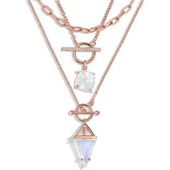 Moon Magic - Authentic Moonstone Earrings and Necklace Gift Set/Real 925 - Picture 1 of 7